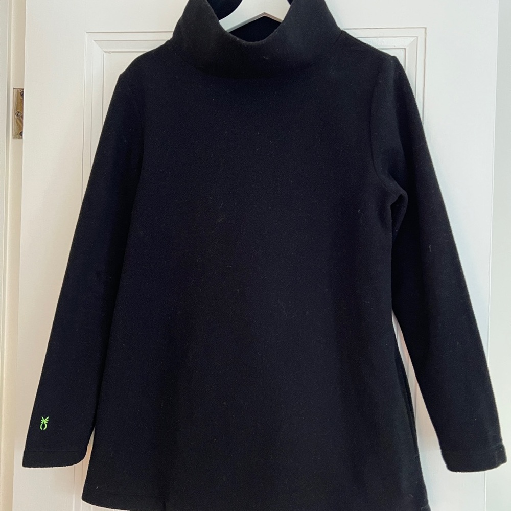 Dudley Stephens Cobble Hill Black Turtleneck Sweater Sz L